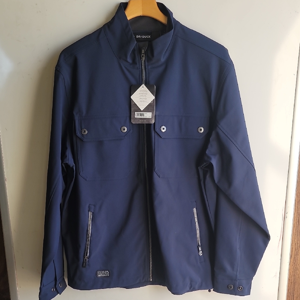 Men's Navy Shirt Jacket by Dri Duck